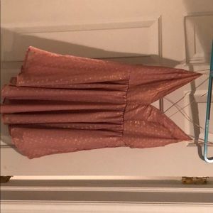 Pink foiled dress